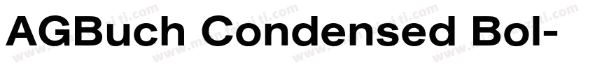 AGBuch Condensed Bol字体转换